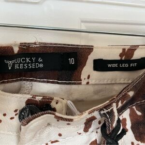 Women’s Lucky & Blessed High Rise Cow Print Jeans